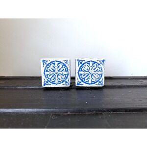 Moroccan Mini Concrete Planters | Boho Succulent Pots Home Decor Set of 2